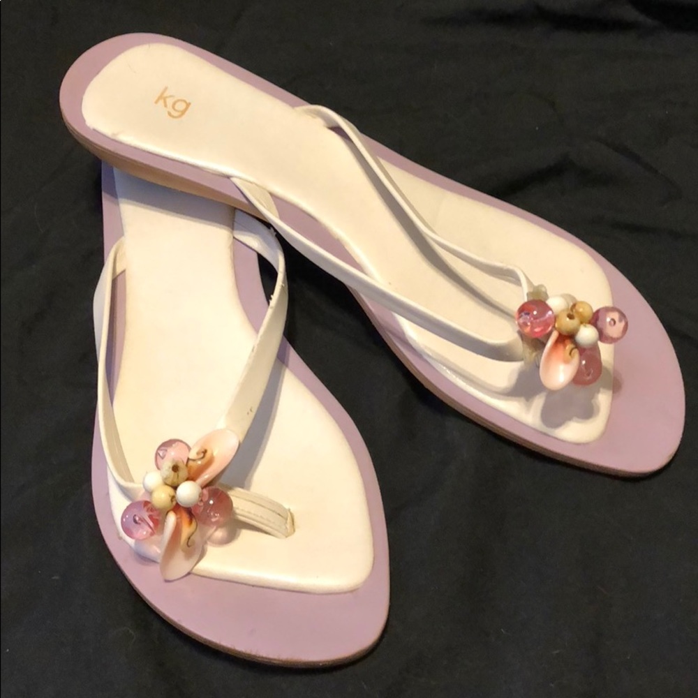 Beaded Thong Sandals